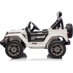 Auto Elettrica Bambini Jeep Wrangler Rubicon 2026 12V Bianca 2 Posti