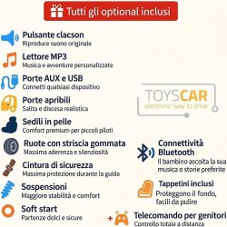 Auto Elettrica Bambini Jeep Wrangler Rubicon 2026 12V Rossa 2 Posti