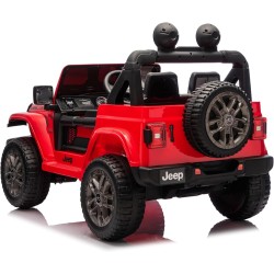 Auto Elettrica Bambini Jeep Wrangler Rubicon 2026 12V Rossa 2 Posti