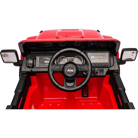 Auto Elettrica Bambini Jeep Wrangler Rubicon 2026 12V Rossa 2 Posti