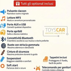 Auto Elettrica Bambini Porsche Taycan Turbo S 12V Bianca 1-4 Anni Telecomando