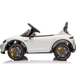 Auto Elettrica Bambini Porsche Taycan Turbo S 12V Bianca 1-4 Anni Telecomando