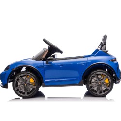 Auto Elettrica Bambini Porsche Taycan Turbo S 12V Blu 1-4 Anni Telecomando