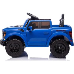Auto Elettrica Bambini Ford Raptor 12V Blu 1-4 Anni Telecomando LED Bluetooth