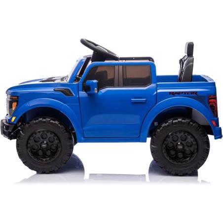 Auto Elettrica Bambini Ford Raptor 12V Blu 1-4 Anni Telecomando LED Bluetooth