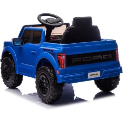 Auto Elettrica Bambini Ford Raptor 12V Blu 1-4 Anni Telecomando LED Bluetooth