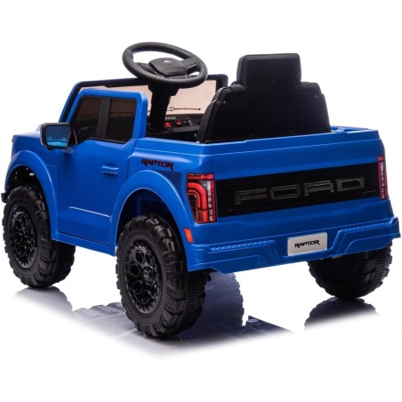 Auto Elettrica Bambini Ford Raptor 12V Blu 1-4 Anni Telecomando LED Bluetooth