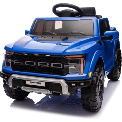 Auto Elettrica Bambini Ford Raptor 12V Blu 1-4 Anni Telecomando LED Bluetooth