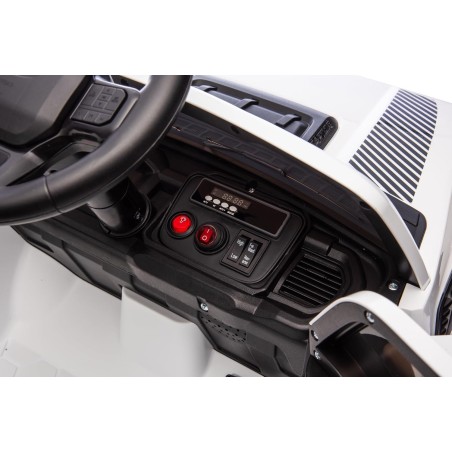 Auto Elettrica Bambini Ford Raptor 12V Bianco 1-4 Anni Telecomando LED Bluetooth