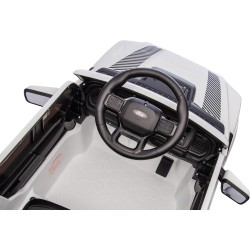 Auto Elettrica Bambini Ford Raptor 12V Bianco 1-4 Anni Telecomando LED Bluetooth