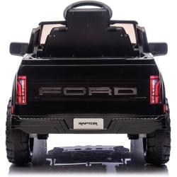 Auto Elettrica Bambini Ford Raptor 12V Nero 1-4 Anni Telecomando LED Bluetooth