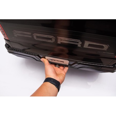 Auto Elettrica Bambini Ford Raptor 12V Nero 1-4 Anni Telecomando LED Bluetooth