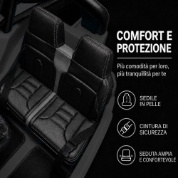 Auto Elettrica Bambini Jeep Wrangler Rubicon 12V Nera 2-5 Anni Telecomando