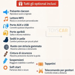 Auto Elettrica Bambini Jeep Wrangler Rubicon 12V Rossa 2-5 Anni Telecomando