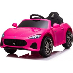 Auto Elettrica Bambini Maserati GranCabrio 12V Rosa 2-4 Anni Telecomando LED