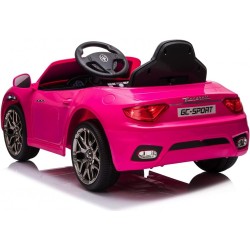 Auto Elettrica Bambini Maserati GranCabrio 12V Rosa 2-4 Anni Telecomando LED