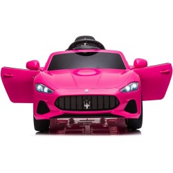 Auto Elettrica Bambini Maserati GranCabrio 12V Rosa 2-4 Anni Telecomando LED