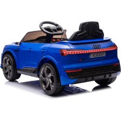 Auto Elettrica Bambini Audi SQ8 e-tron 12V Blu 1-4 Anni Telecomando LED Pelle