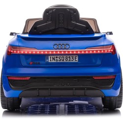 Auto Elettrica Bambini Audi SQ8 e-tron 12V Blu 1-4 Anni Telecomando LED Pelle