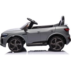 Auto Elettrica Bambini Audi SQ8 e-tron 12V Grigia 1-4 Anni Telecomando LED Pelle