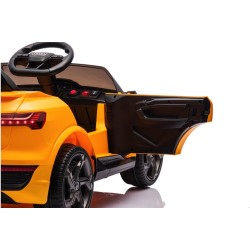 Auto Elettrica Bambini Audi SQ8 e-tron 12V Gialla 1-4 Anni Telecomando LED Pelle