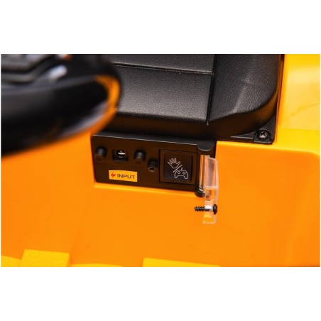 Auto Elettrica Bambini Audi SQ8 e-tron 12V Gialla 1-4 Anni Telecomando LED Pelle