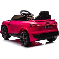 Auto Elettrica Bambini Audi SQ8 e-tron 12V Rosa 1-4 Anni Telecomando LED Pelle