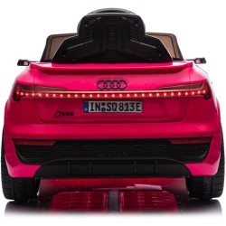 Auto Elettrica Bambini Audi SQ8 e-tron 12V Rosa 1-4 Anni Telecomando LED Pelle
