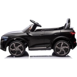 Auto Elettrica Bambini Audi SQ8 e-tron 12V Nera 1-4 Anni Telecomando LED Pelle