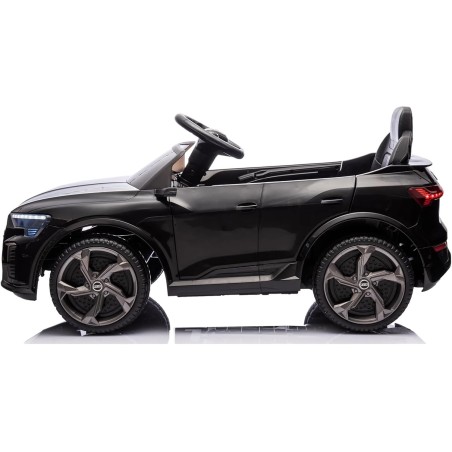 Auto Elettrica Bambini Audi SQ8 e-tron 12V Nera 1-4 Anni Telecomando LED Pelle