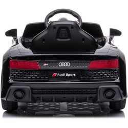 Auto Elettrica Bambini Audi R8 Spyder 12V Nera 1-4 Anni Telecomando LED Pelle