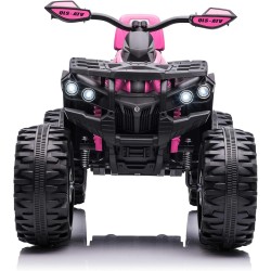 Quad Elettrico Bambini ATV 12V 14Ah 4x4 Rosa 1-4 Anni Sospensioni LED MP3