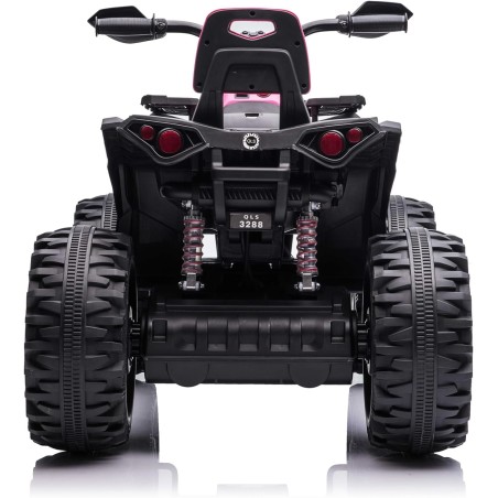 Quad Elettrico Bambini ATV 12V 14Ah 4x4 Rosa 1-4 Anni Sospensioni LED MP3