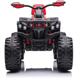 Quad Elettrico Bambini ATV 12V 14Ah 4x4 Rosso 1-4 Anni Sospensioni LED MP3