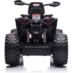 Quad Elettrico Bambini ATV 12V 14Ah 4x4 Rosso 1-4 Anni Sospensioni LED MP3