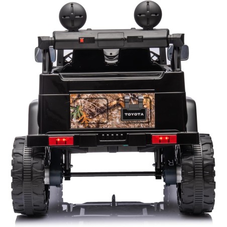 Auto Elettrica Bambini Toyota FJ Cruiser 12V Nera 1-4 Anni Telecomando Ruote Gomma