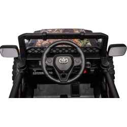 Auto Elettrica Bambini Toyota FJ Cruiser 12V Nera 1-4 Anni Telecomando Ruote Gomma