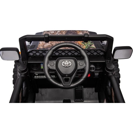 Auto Elettrica Bambini Toyota FJ Cruiser 12V Nera 1-4 Anni Telecomando Ruote Gomma