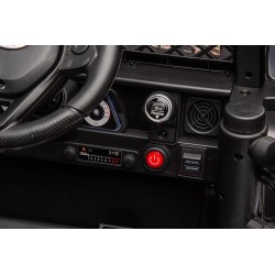 Auto Elettrica Bambini Toyota FJ Cruiser 12V Nera 1-4 Anni Telecomando Ruote Gomma