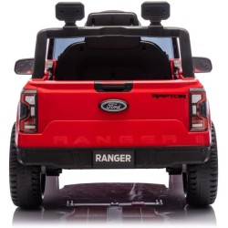 Auto Elettrica Bambini Ford Ranger Raptor 12V Rosso 1-4 Anni Telecomando Gomma