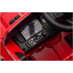 Auto Elettrica Bambini Ford Ranger Raptor 12V Rosso 1-4 Anni Telecomando Gomma