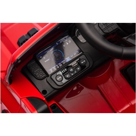 Auto Elettrica Bambini Ford Ranger Raptor 12V Rosso 1-4 Anni Telecomando Gomma
