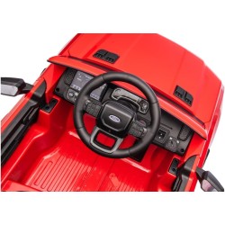 Auto Elettrica Bambini Ford Ranger Raptor 12V Rosso 1-4 Anni Telecomando Gomma