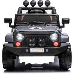 Auto Elettrica Bambini Fuoristrada Adventure 12V Grigio 2-5 Anni Telecomando