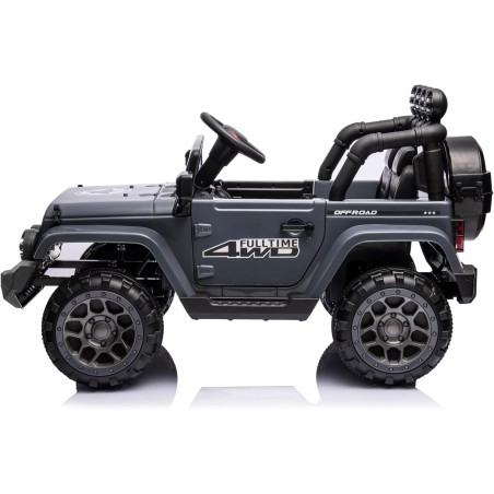 Auto Elettrica Bambini Fuoristrada Adventure 12V Grigio 2-5 Anni Telecomando