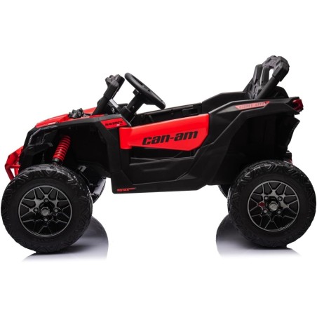 Auto Elettrica Bambini Can-Am Maverick 24V Rosso 1-5 Anni Telecomando 2x200W