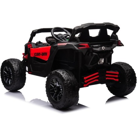 Auto Elettrica Bambini Can-Am Maverick 24V Rosso 1-5 Anni Telecomando 2x200W