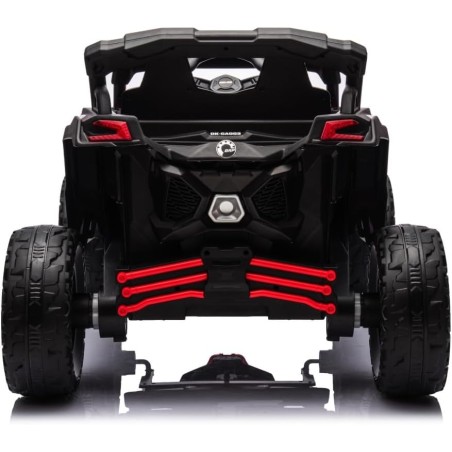 Auto Elettrica Bambini Can-Am Maverick 24V Rosso 1-5 Anni Telecomando 2x200W
