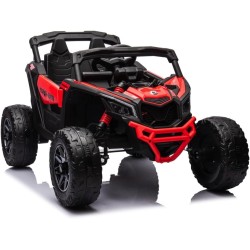 Auto Elettrica Bambini Can-Am Maverick 24V Rosso 1-5 Anni Telecomando 2x200W