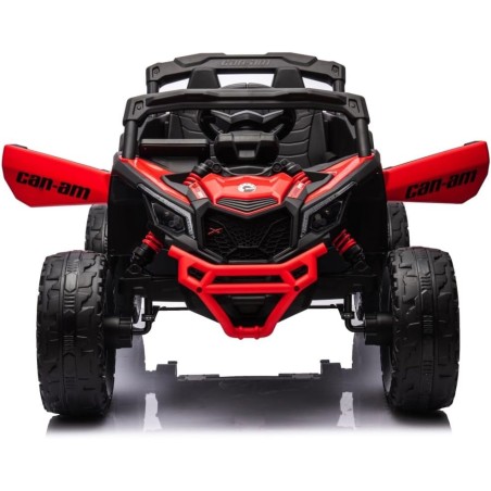 Auto Elettrica Bambini Can-Am Maverick 24V Rosso 1-5 Anni Telecomando 2x200W